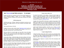 Tablet Screenshot of judgesabovethelaw.com